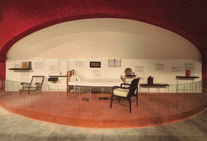 Museum exhibition room with period furniture