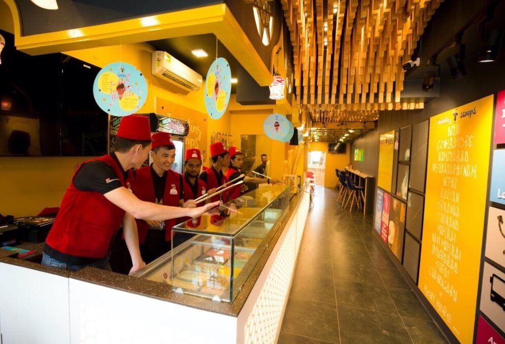 Quick-service restaurant counter fit-out